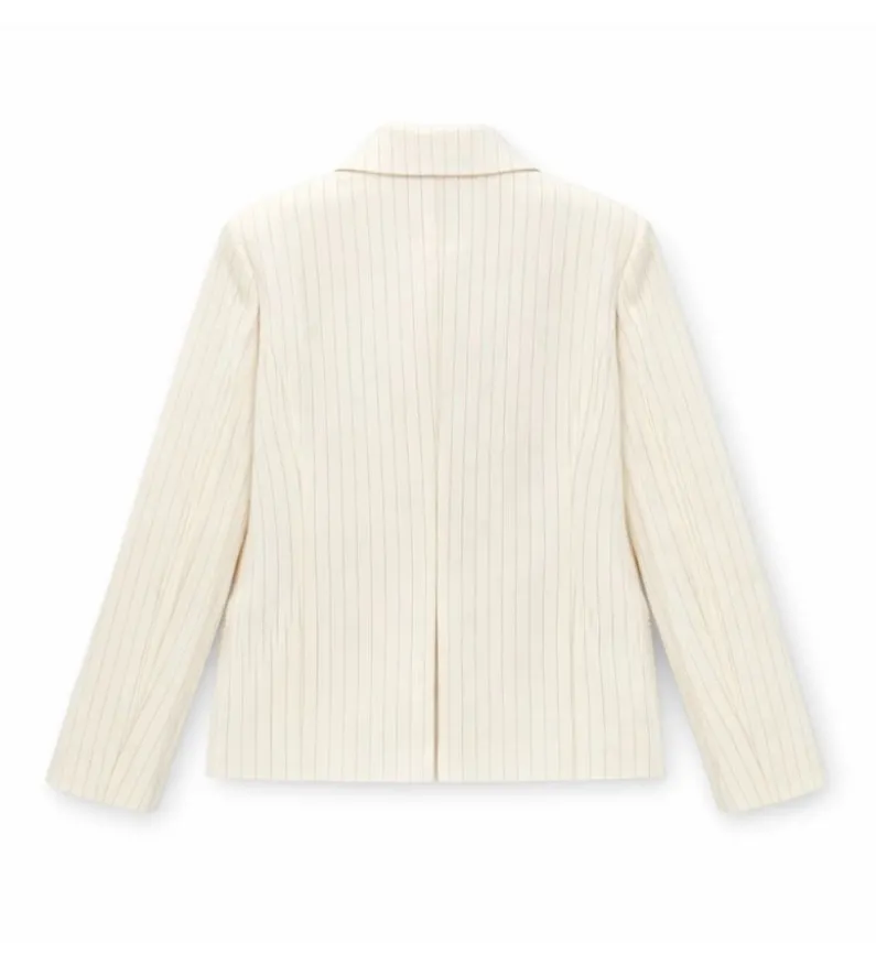 Blazer righe doppio petto