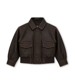 Bomber in ecopelle