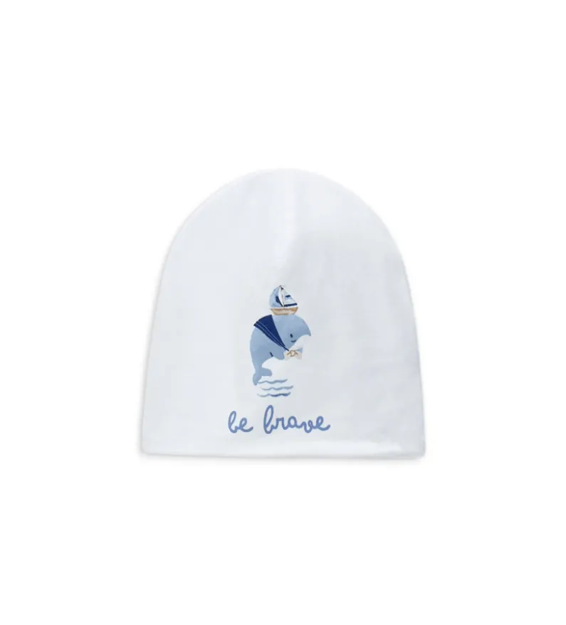 Cappellino con balena