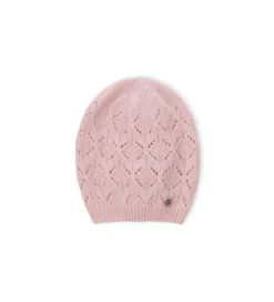 Cappello a maglia traforata