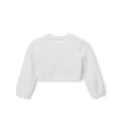 Cardigan con fiore