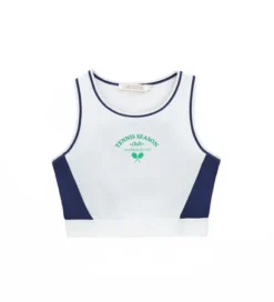 Crop top con stampa