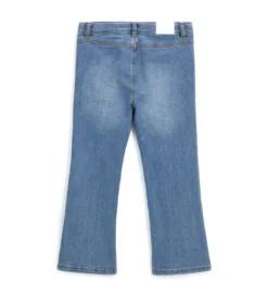 Jeans flare con spacchetti