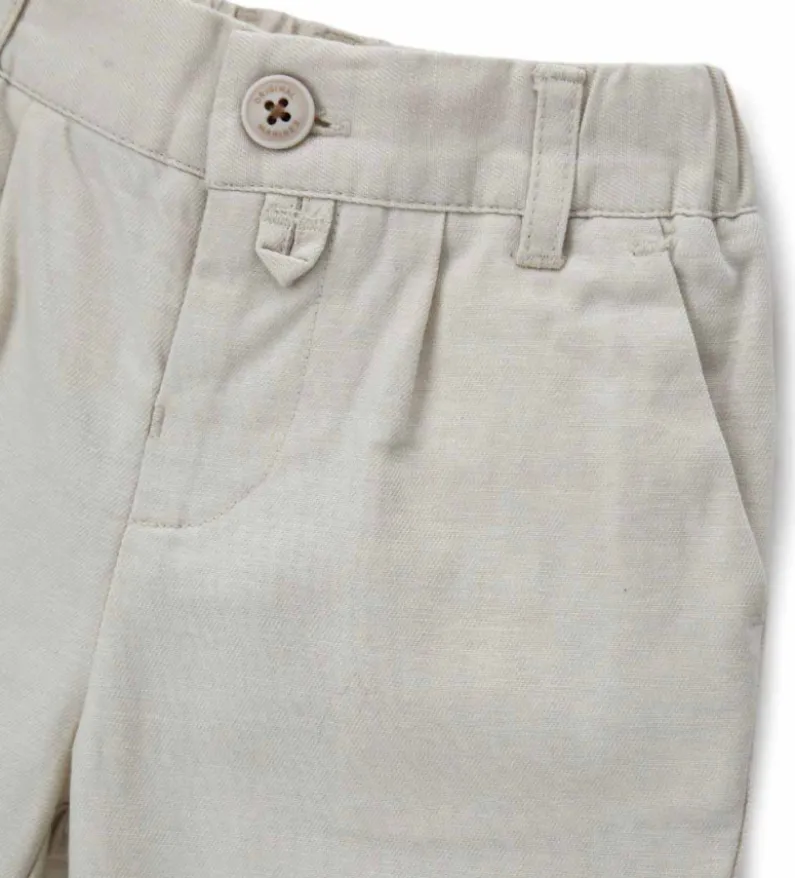 Pantaloni misto lino