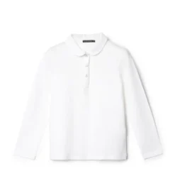 Polo manica lunga e collo camicia