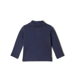 T-shirt a manica lunga con collo lupetto