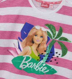 T-shirt Barbie a righe