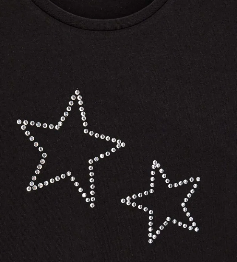 T-shirt con borchie