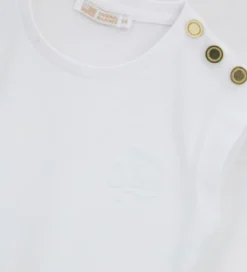 T-shirt con bottoni