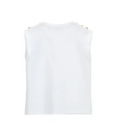 T-shirt con bottoni