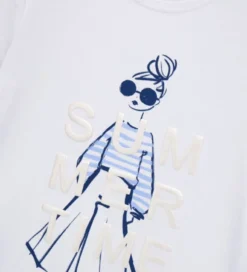 T-shirt con glitter