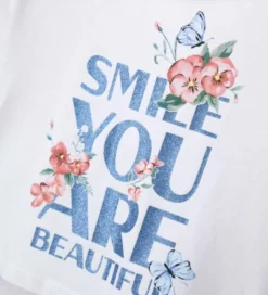 T-shirt con glitter