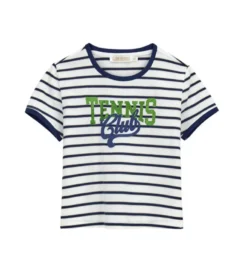 T-shirt con stampa a rilievo