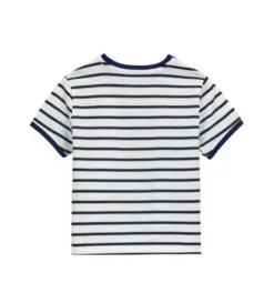 T-shirt con stampa a rilievo