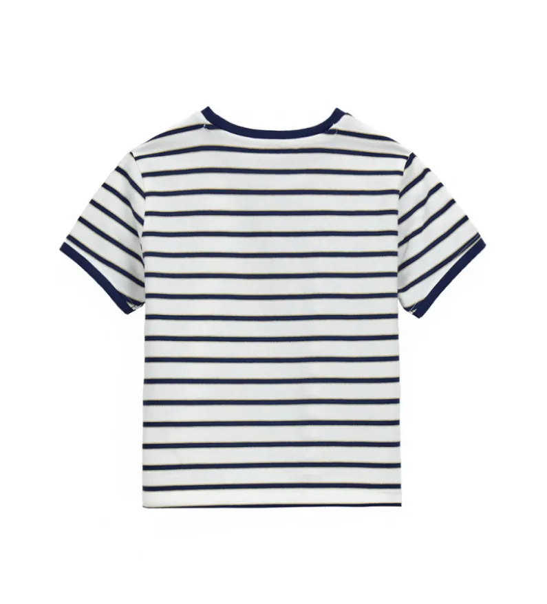 T-shirt con stampa a rilievo