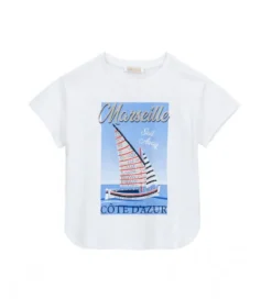 T-shirt con strass