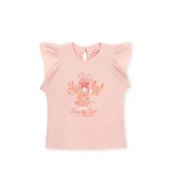 T-shirt con volant