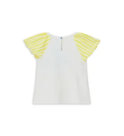 T-shirt con volant