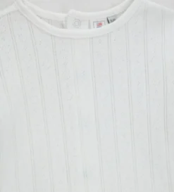 T-shirt in costina traforata