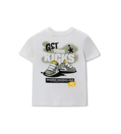 T-shirt panna in jersey