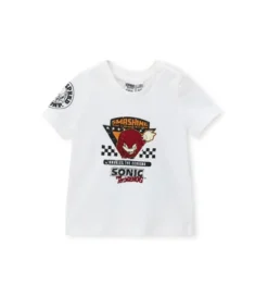T-shirt panna sega Sonic