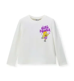 T-shirt Simpson bianca